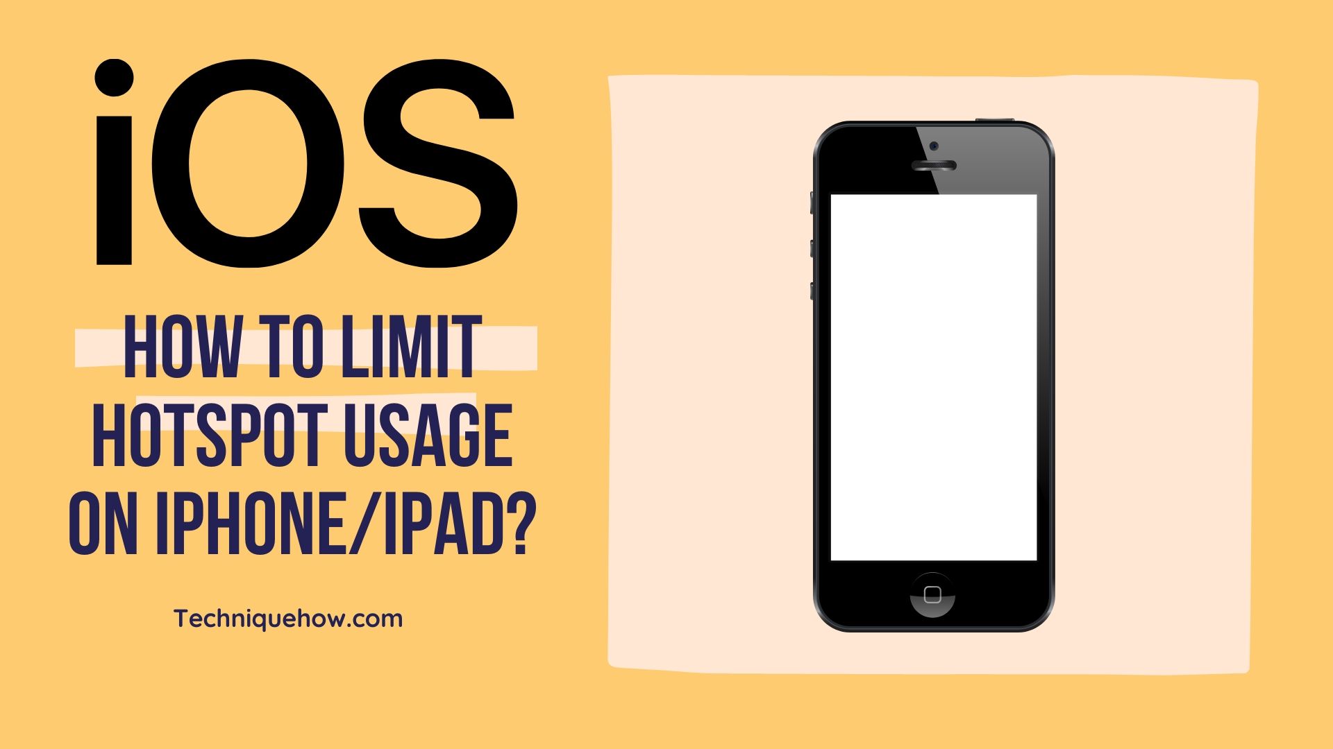 Limit Hotspot Data Usage on ios