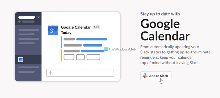 Come collegare Google Calendar a Slack