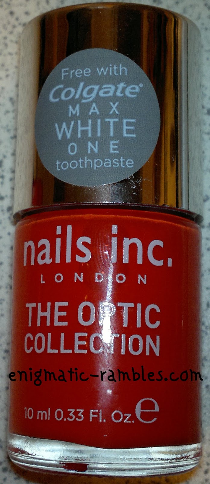 Colgate-Max-White-One-Optic-Toothpaste-Nails-Inc-Optic-Flame-swatch
