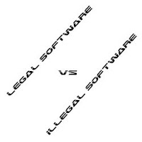 illegal software vs legal software