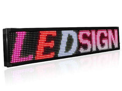 1-Row Programmable Scrolling LED Sign from Affordable LED