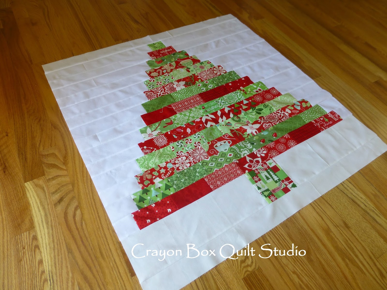 Crayon Box Quilt Studio Jingle Tree quilt tutorial
