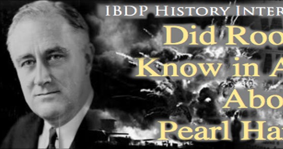 Traces Of Evil Ibdp History Ia Examples Did Fdr Know About Pearl Harbour In Advance