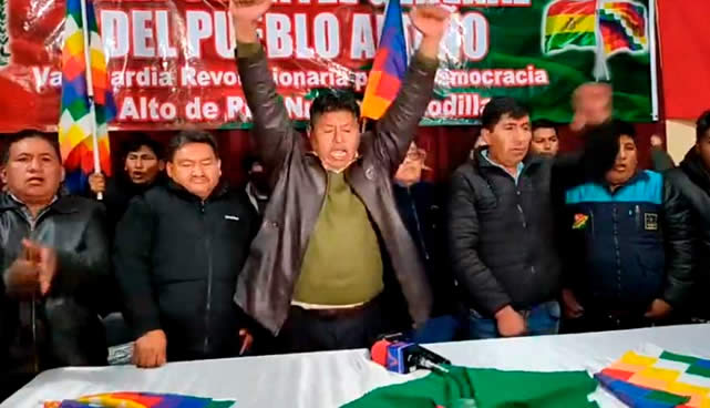 Gran Cuartel de El Alto denuncia traición del MAS y da ultimátum para postular a Copa