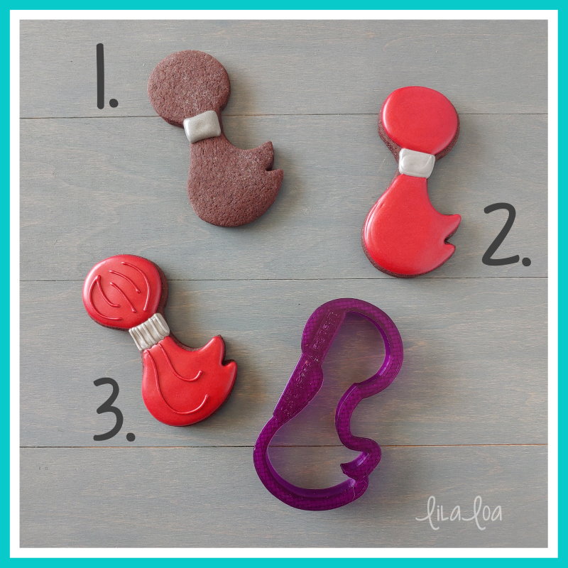 chocolate graduation tassel sugar cookie decorating tutorial - step by step with video