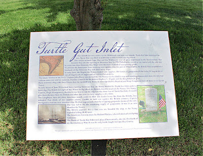 Turtle Gut Inlet Historical Marker in Wildwood Crest, New Jersey
