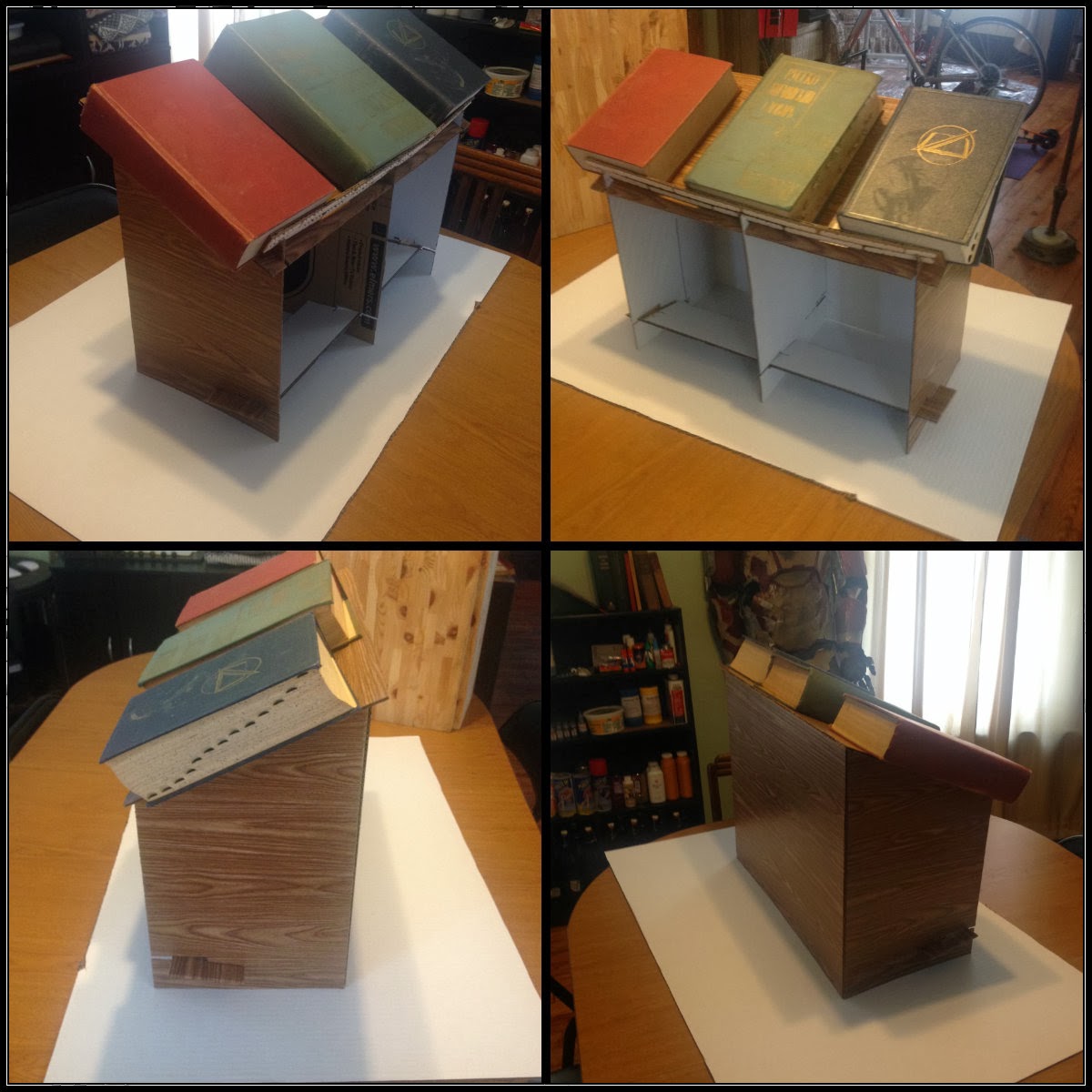DIY lectern holding up heavy books! DIY lectern holding up heavy books!