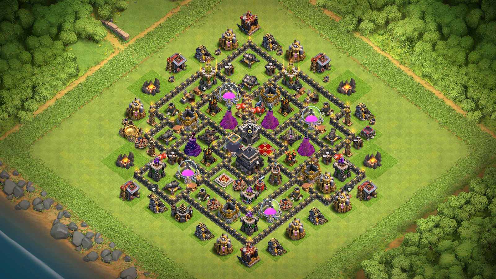 Town Hall 9 Hybrid Base with Copy Link.