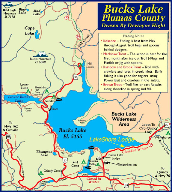 Wes' Travels to California Lakes Bucks Lake Plumas County, California