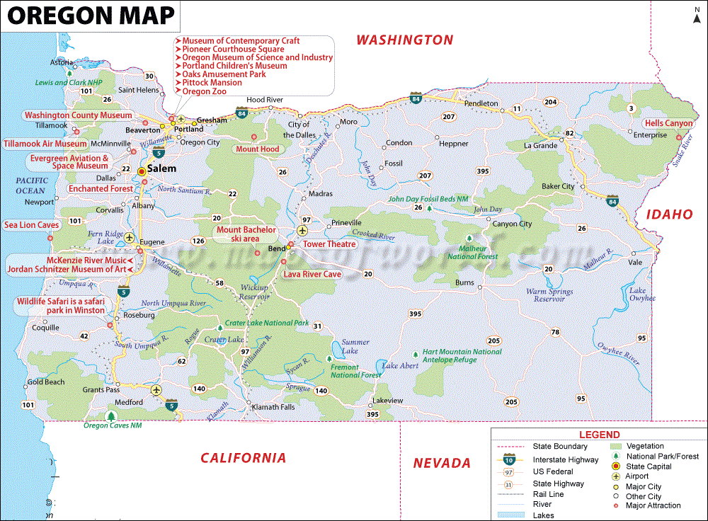 map in map of oregon state map of usa map in map of oregon state map of usa