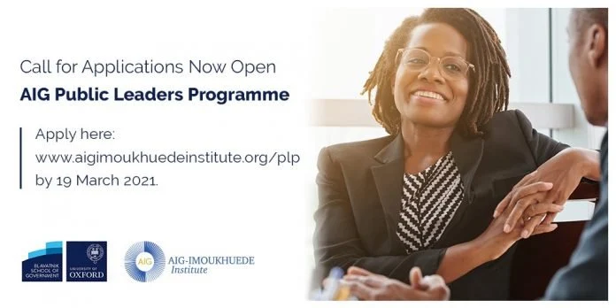 AIG Public Leaders Programme 2021
