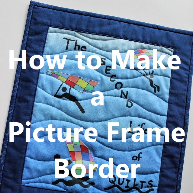 Step 2 - framing up a quilt panel using a patchwork border