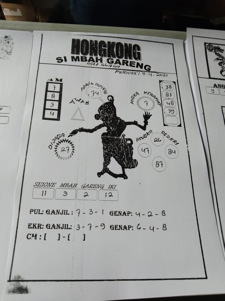 GAMBAR SYAIR TOGEL HONGKONG
