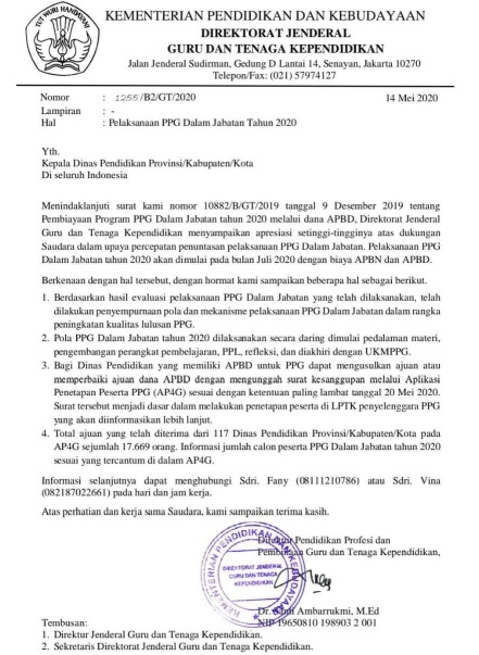 Jadwal Pelaksanaan Ppg Daljab Tahun 2020 Sinau Thewe Com