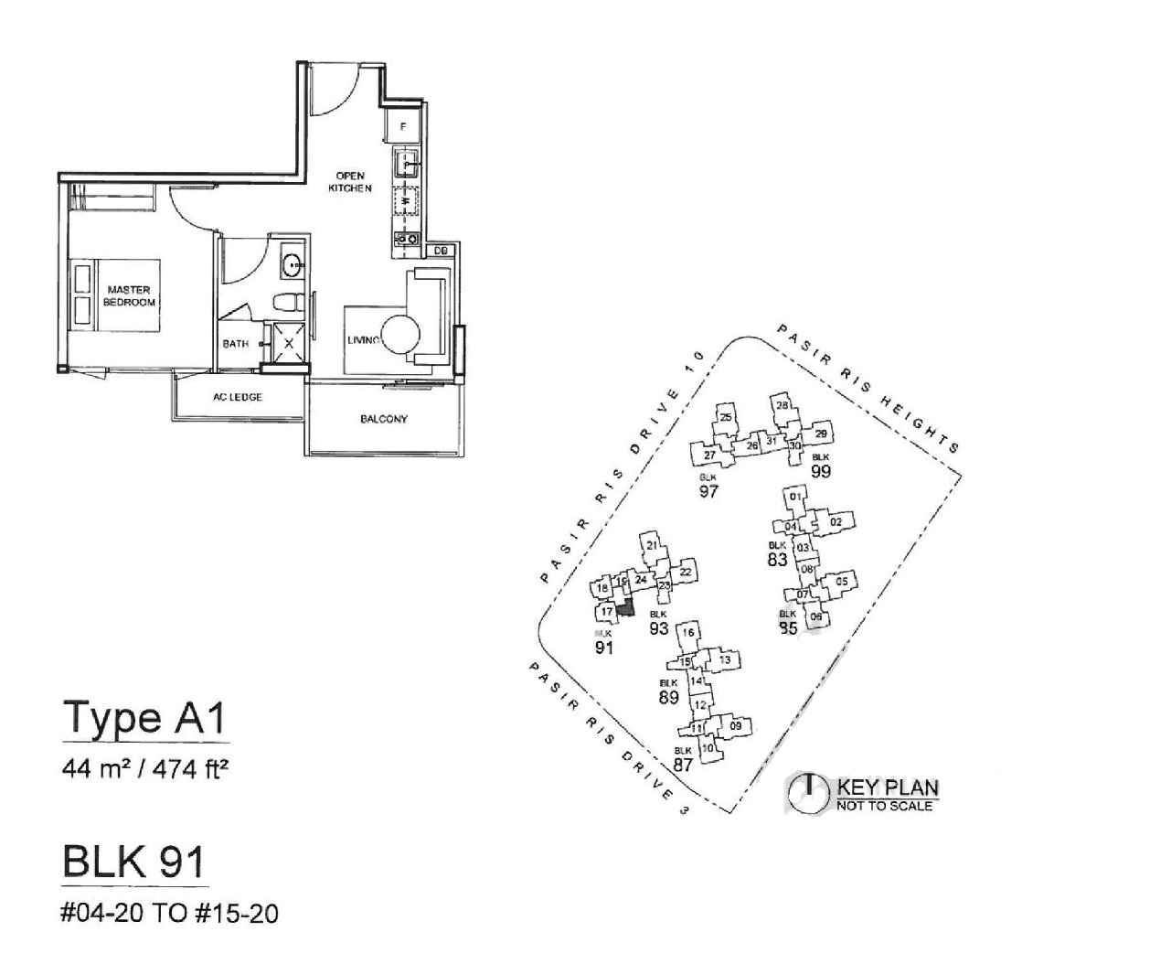 Rental for LOOKS NEW OneBedroom Condo Pasir Ris (Fully Furnished)