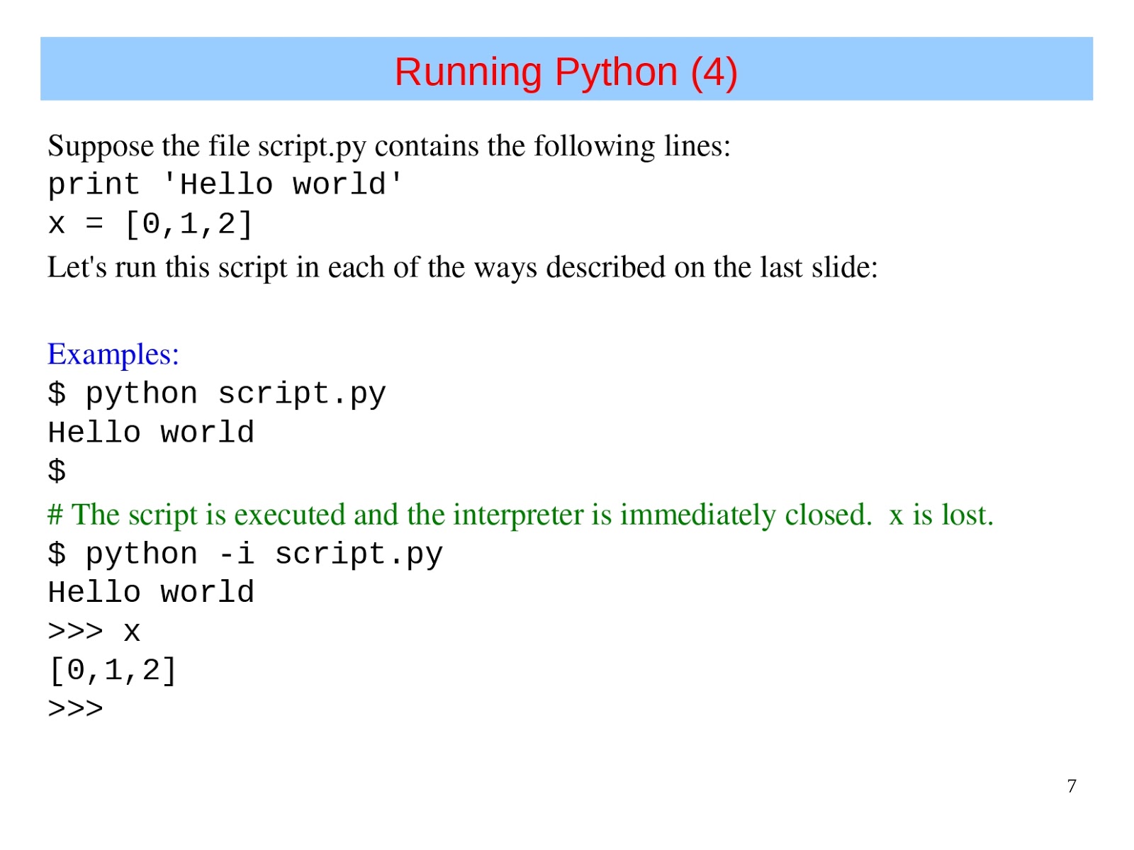 Python for ML