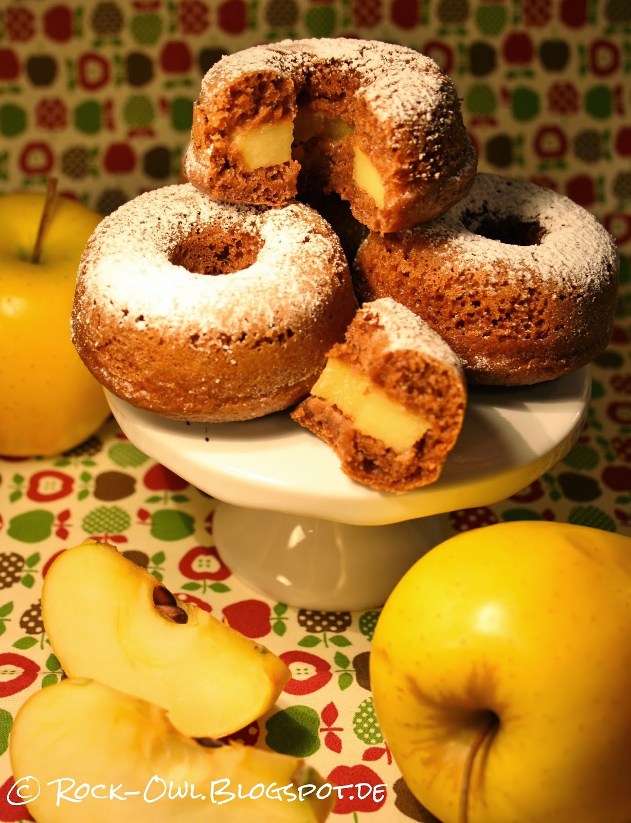 Rock and Owl Blog: Die haben&amp;#39;s in sich: Donuts mit Apfel-Füllung ♥
