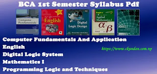 BCA 1st Semester Syllabus Pdf BCA 1st Semester Syllabus Pdf