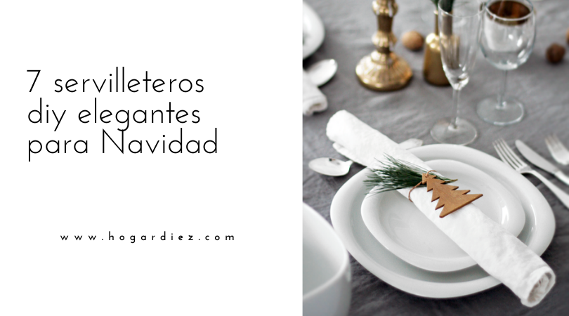 7 servilleteros diy para lucir en tu mesa de Navidad