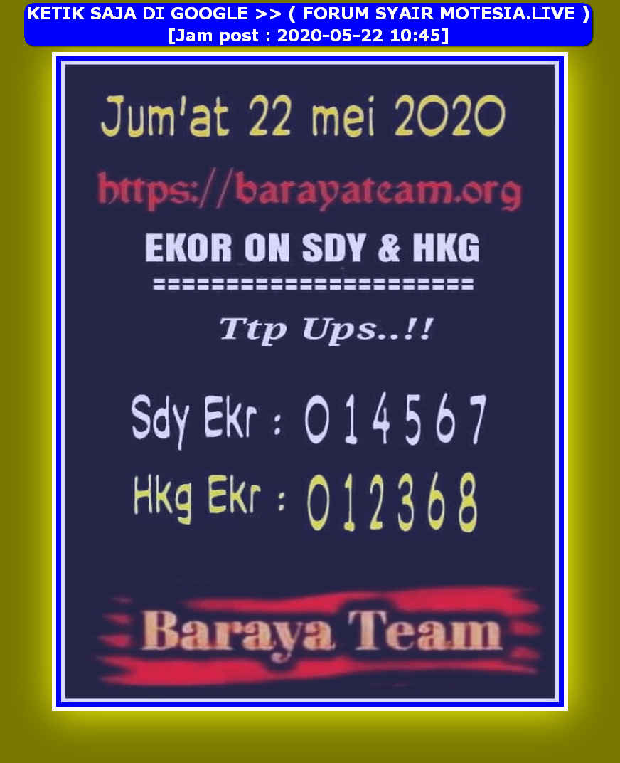 50 Syair sgp bd 22 juli 2020