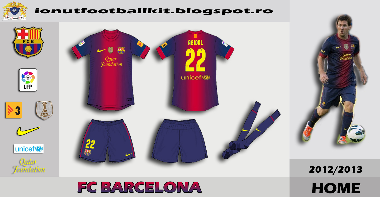 Barcelona - Home Kit 2013/14 NEYMAR JR 11 | www.unisportstore.com