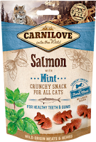  CARNILOVE CRUNCHY SNACK SAUMON & MENTHE CHAT 50 G