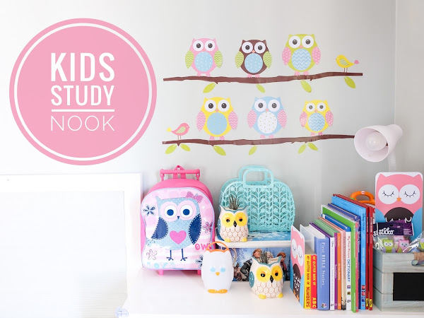 Kids Study Nook feat. DressLily Wall Stickers