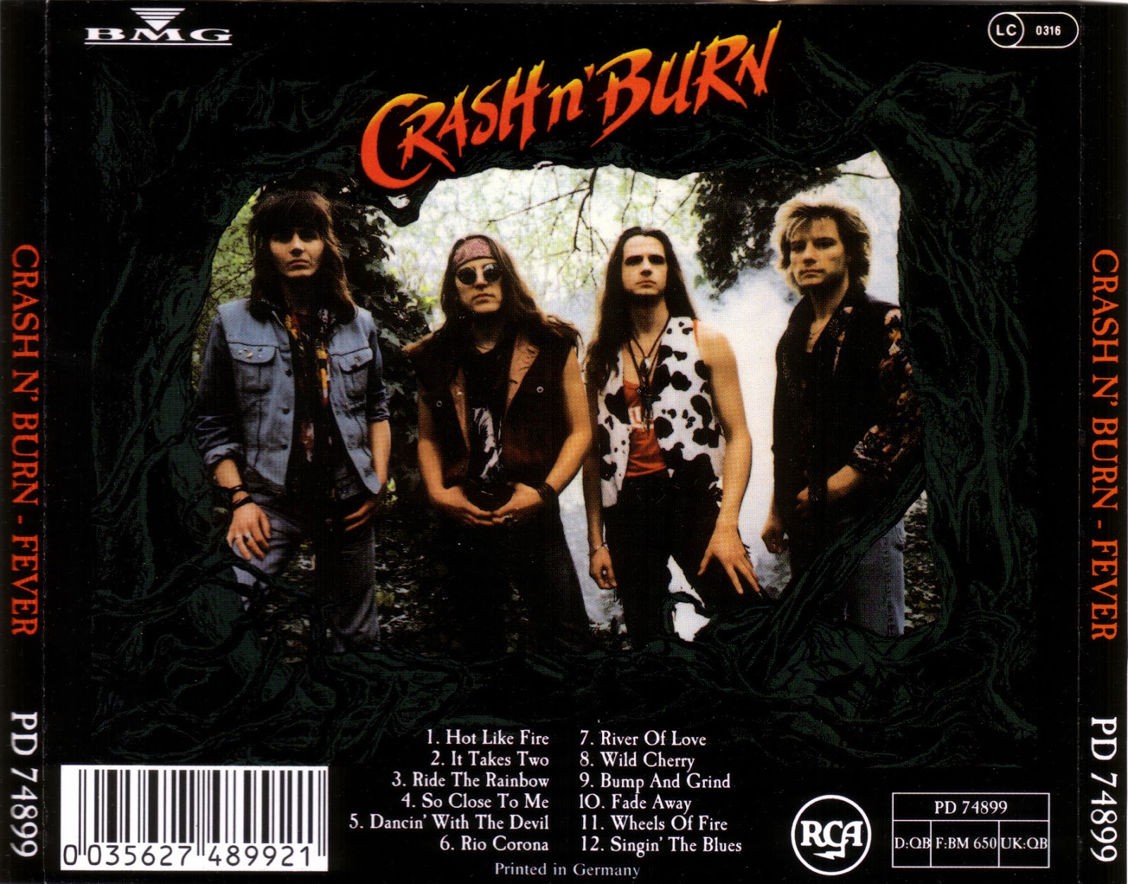 KISSMAR Crash n' Burn Fever 1991 (Hard Rock) UK