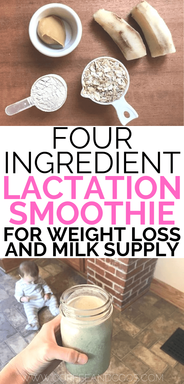 FOUR INGREDIENT LACTATION SMOOTHIE FOR WEIGHT LOSS AND MILK SUPPLY