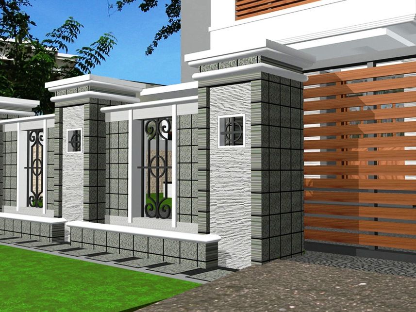 Lihat Model Desain Pagar Tembok Rumah Minimalis Terbaru 