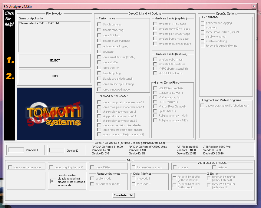 Virtual graphics card clearance
