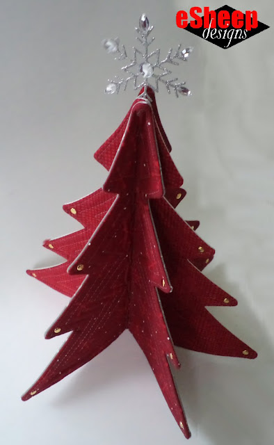 Collapsible Quilted Tabletop Christmas Tree by eSheep Designs