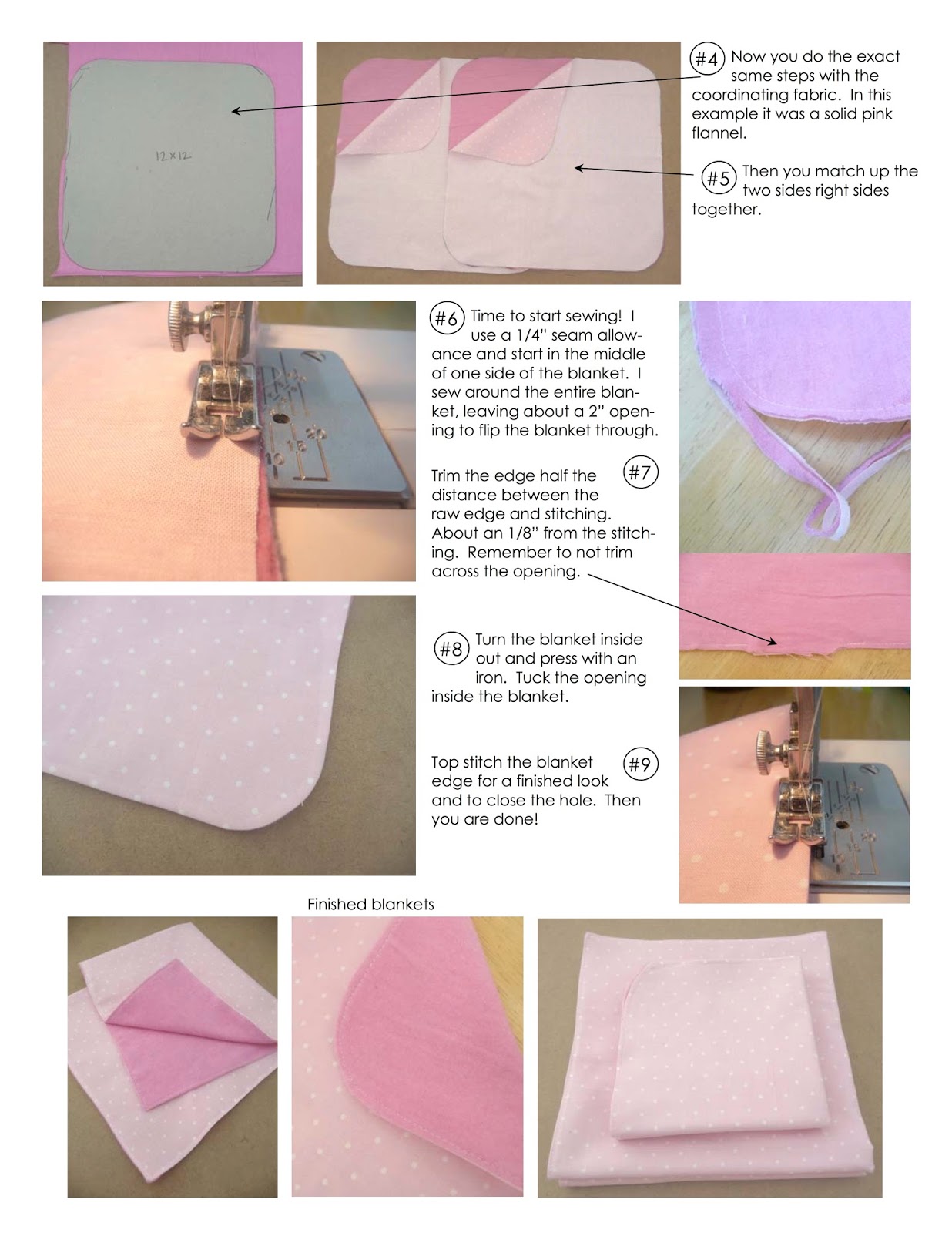 Teeny Tears MiniBlankets and MiniQuilts