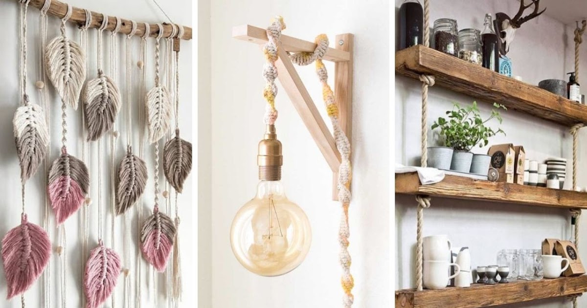 15 فكرة "DIY" مذهلة للديكور باستعمال الحبل فقط! 15 فكرة "DIY" مذهلة للديكور باستعمال الحبل فقط!