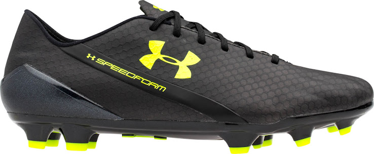 black and yellow under armour cleats
