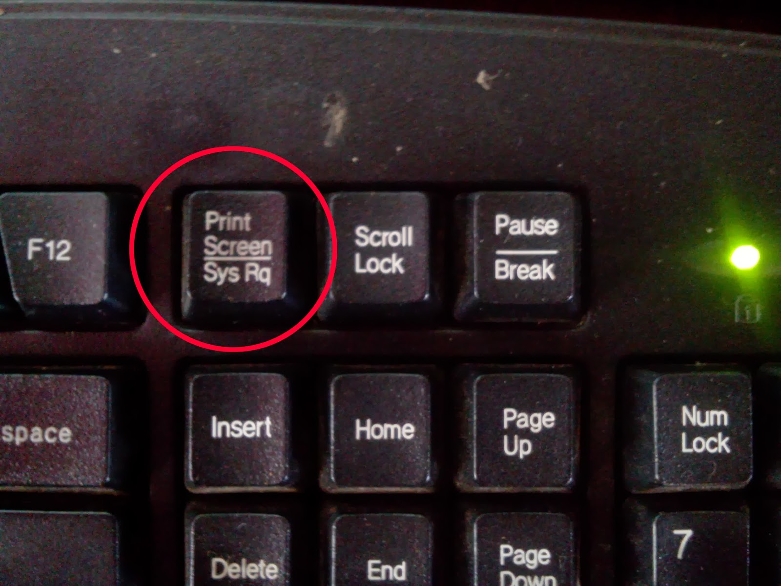 Кнопка принтскрин на клавиатуре