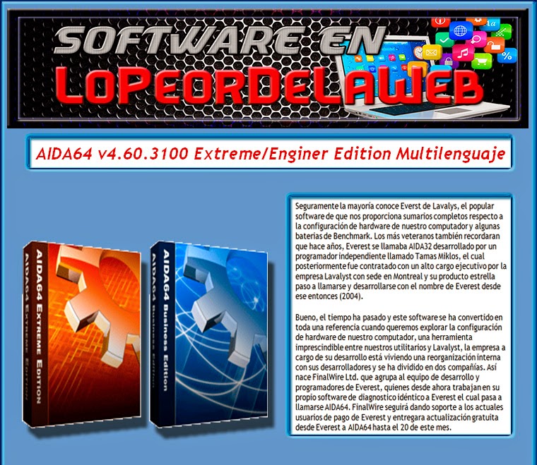 AIDA64 v4.60.3100 Final Extreme Edition/Engineer Edition 