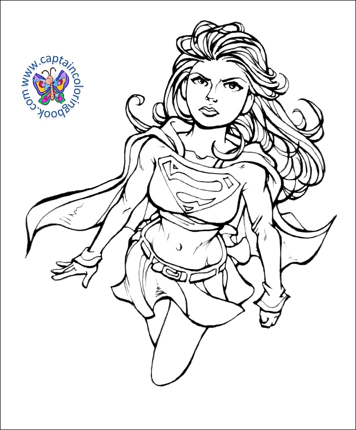 Superman And Supergirl Coloring Pages