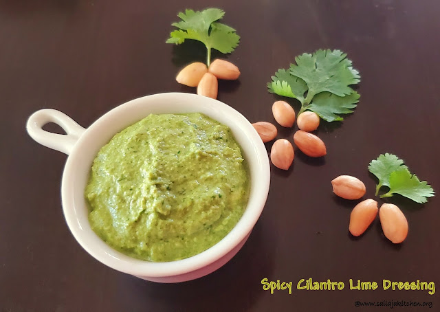 images of Spicy Cilantro Lime Dressing / Spicy Coriander Leaf Dressing