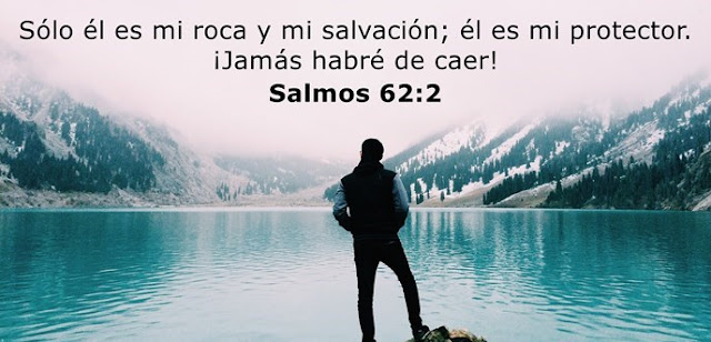    Sólo él es mi roca y mi salvación; él es mi protector. ¡Jamás habré de caer! 