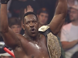 WCW Bash at the Beach - Booker T beat Jeff Jarrett to win his first WCW title