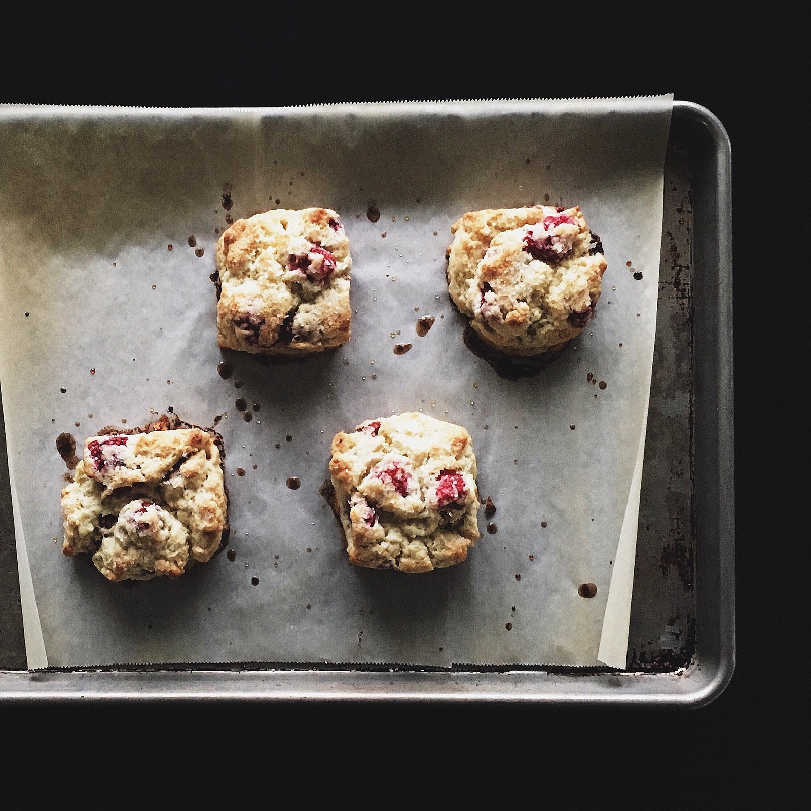 BREANNA'S RECIPE BOX Raspberry Cream Biscuits