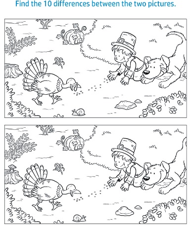 worksheets: Find The Difference