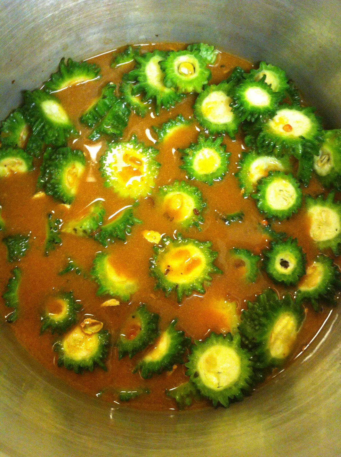 Annamma's Recipes Pagarkai Pitlai ( Bitter gourd Pitlai)