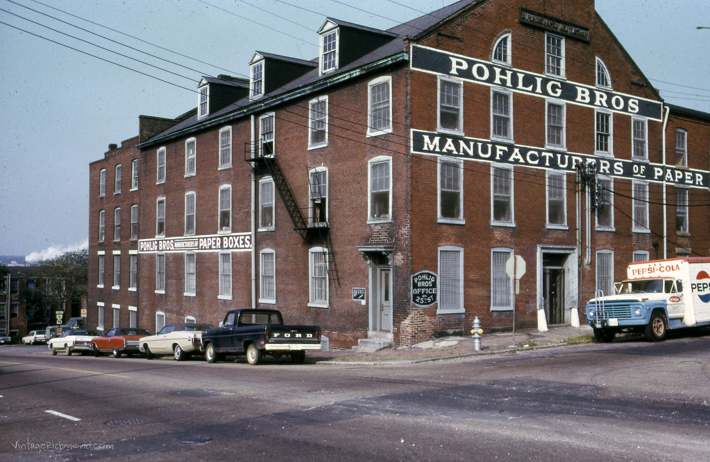 Vintage Richmond Pohlig Box Factory Before and After