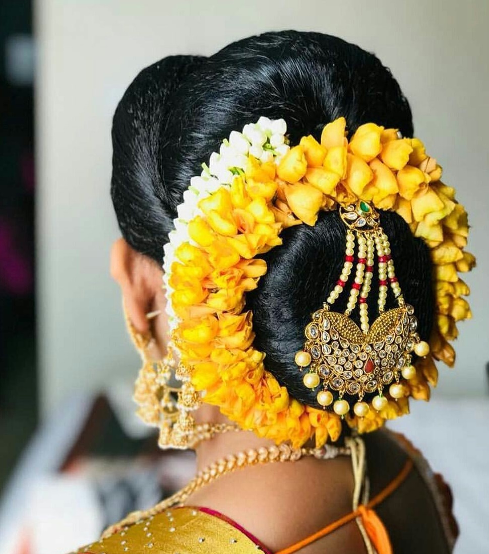 Hairstyles with Sarees for Indian Weddings