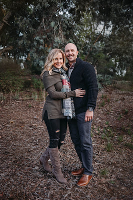Couples portrait holiday photos in San Diego CA by Morning Owl Fine Art Photography.