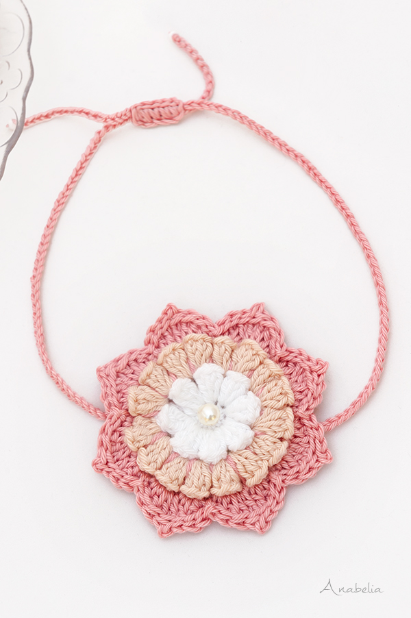 Crochet Flower Hair Band by Anabelia Craft Design Crochet Flower Hair Band by Anabelia Craft Design