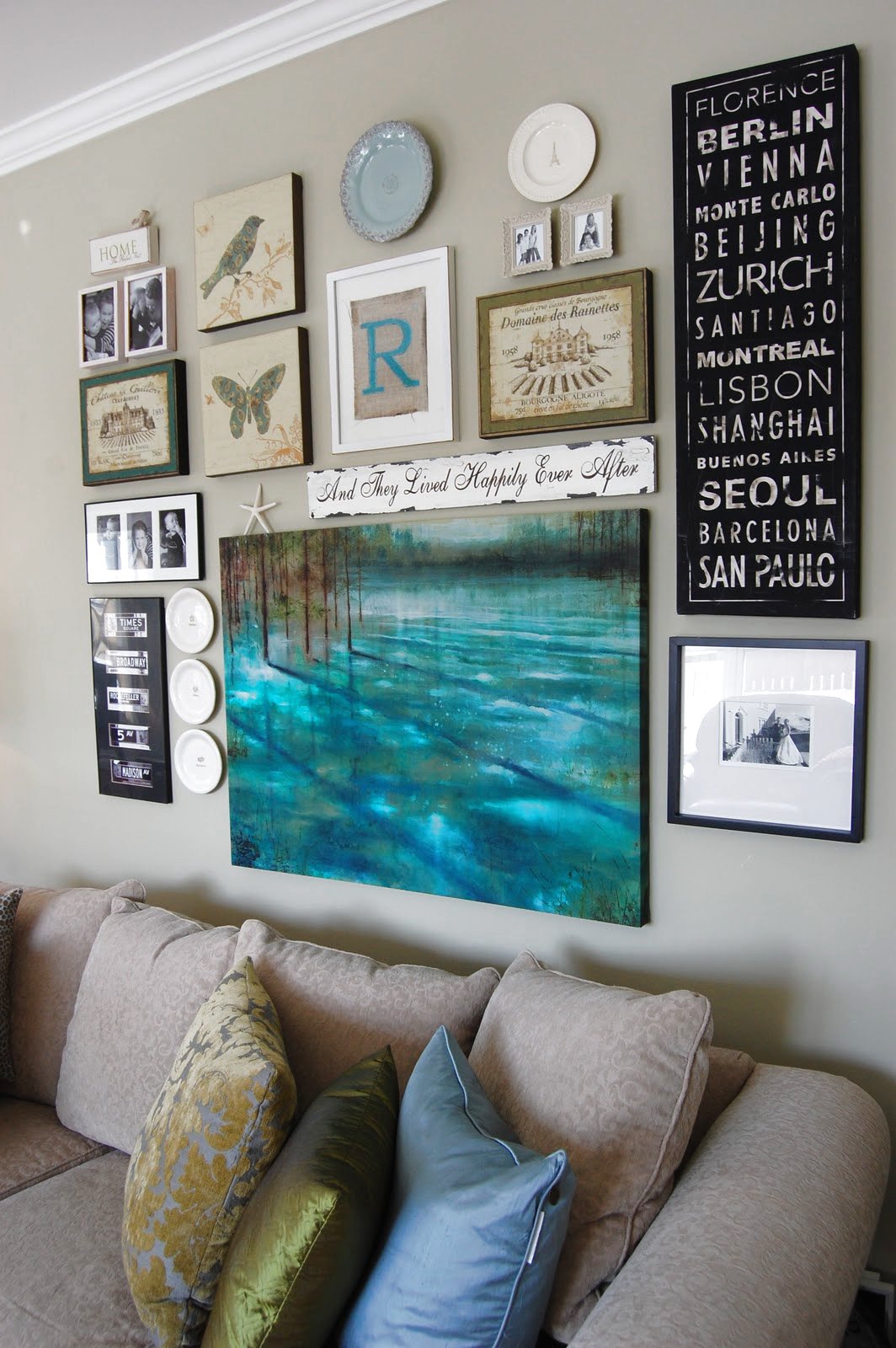 Dishfunctional Designs Create An Eclectic Gallery Wall!