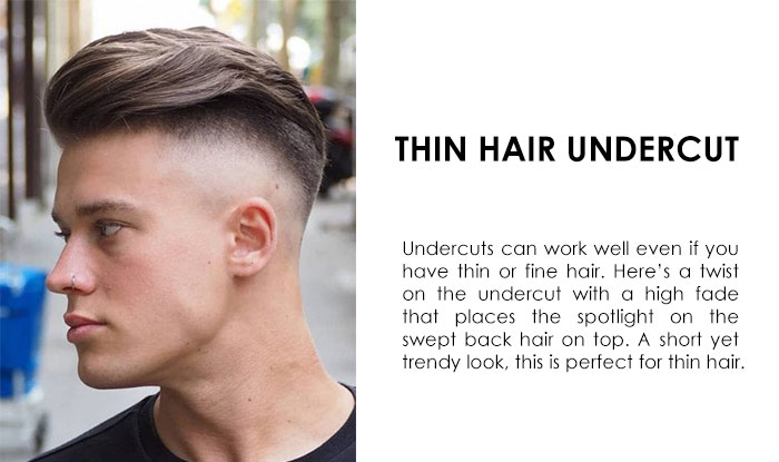 Thin Hair Undercut | 29 Different type of Tapper Fade Haircuts for Men | NeoStopZone